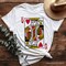 King of Hearts Card T-Shirt, Classic Retro Love Valentine Tee